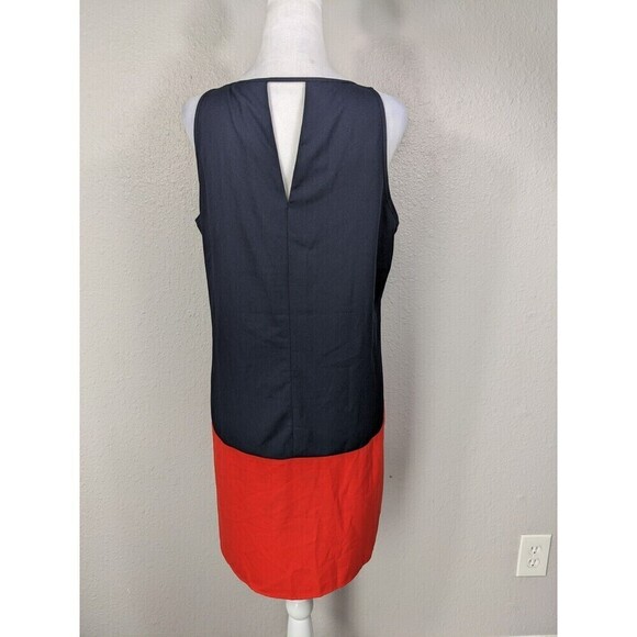 THML Anthropologie Tunic Dress Women's Small Navy Blue Embroidered - Picture 2 of 7